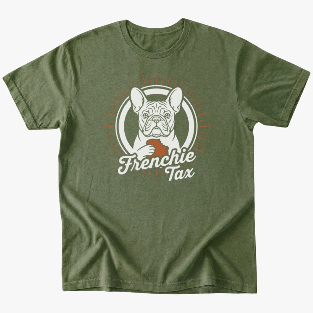 Frenchie Tax T-shirt - Military Green - Heartfur