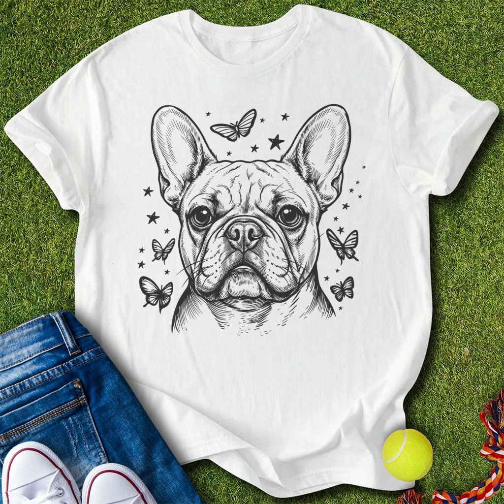 Frenchie x butterflies T-Shirt