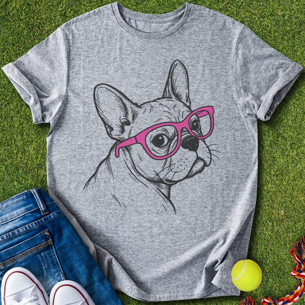 Frenchie x glasses T-Shirt