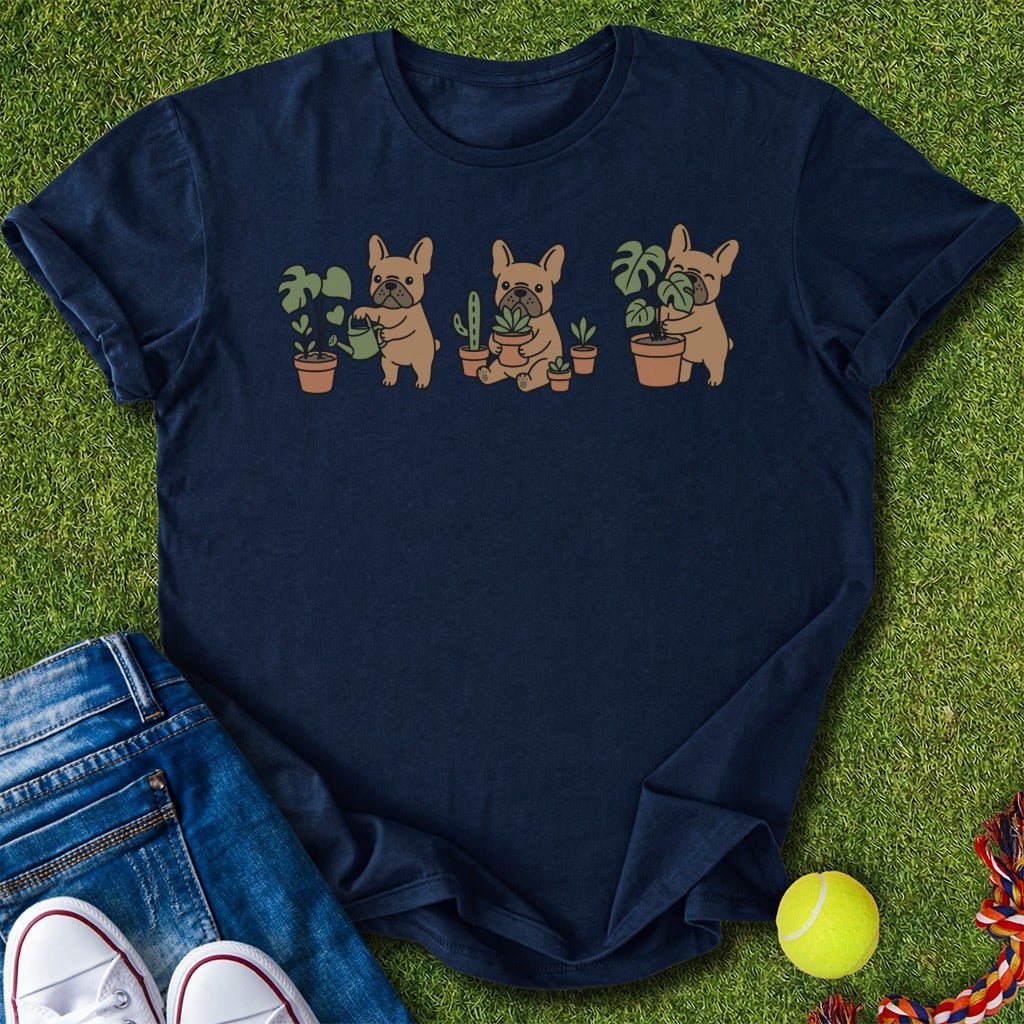 Frenchie x plants T-Shirt