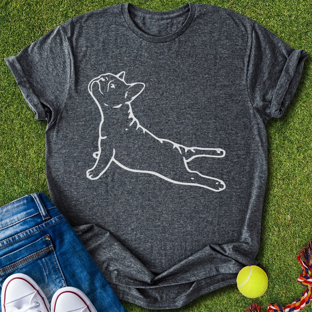 frenchie yoga T-Shirt