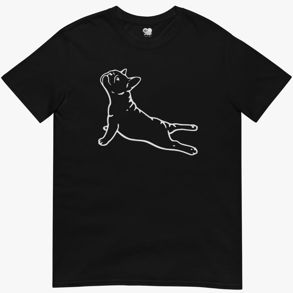 frenchie yoga T-Shirt