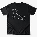 frenchie yoga T-Shirt - Black - Heartfur