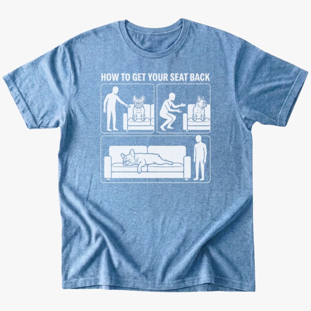 Get seat back T-Shirt - Heather Indigo - Heartfur
