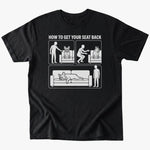 Get seat back T-Shirt - Black - Heartfur