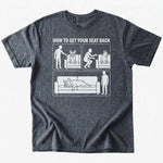 Get seat back T-Shirt - Dark Heather - Heartfur