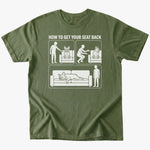 Get seat back T-Shirt - Military Green - Heartfur