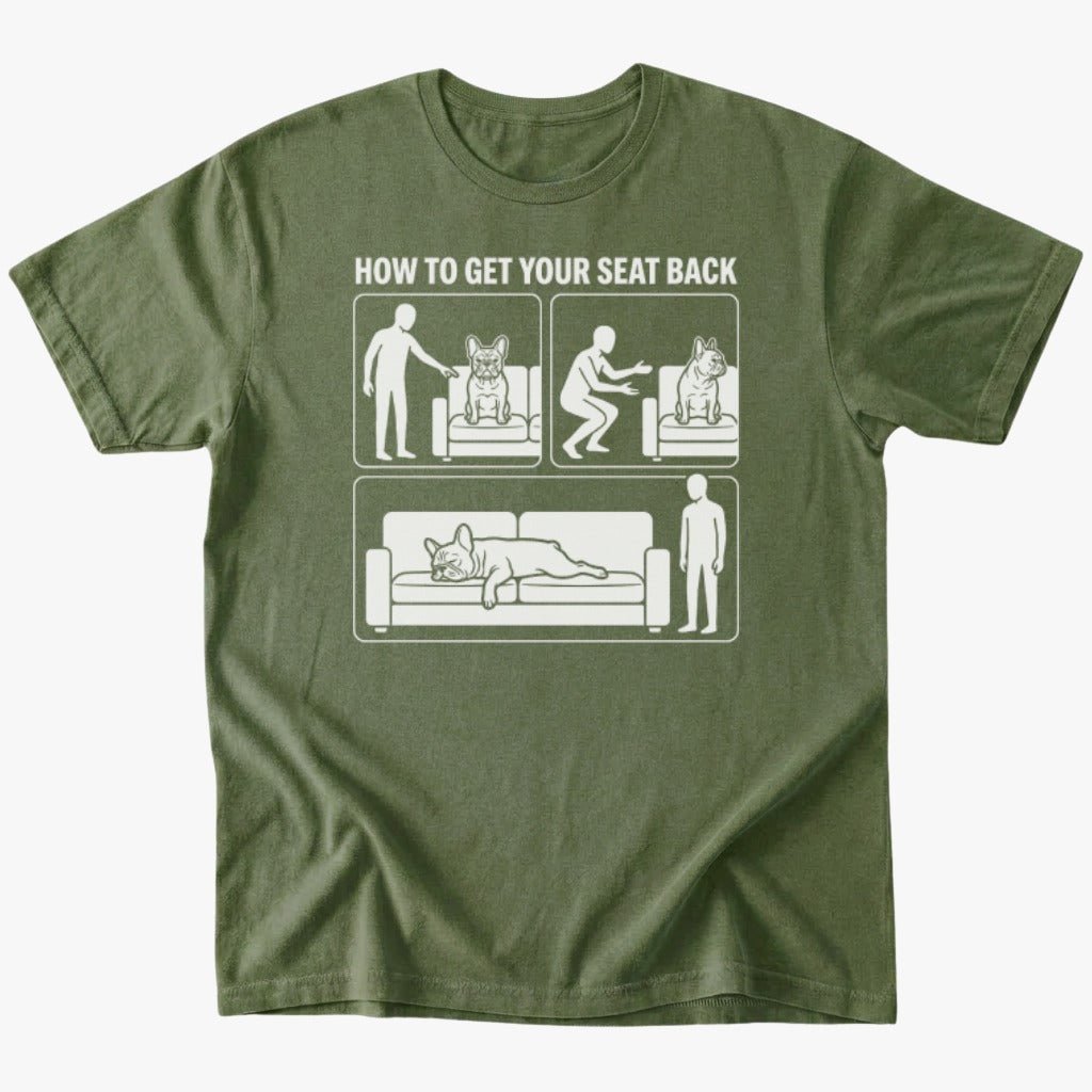 Get seat back T-Shirt - Military Green - Heartfur