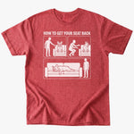 Get seat back T-Shirt - Heather Red - Heartfur