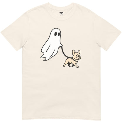 Ghost walking frenchie T-Shirt - T-Shirt - Heartfur