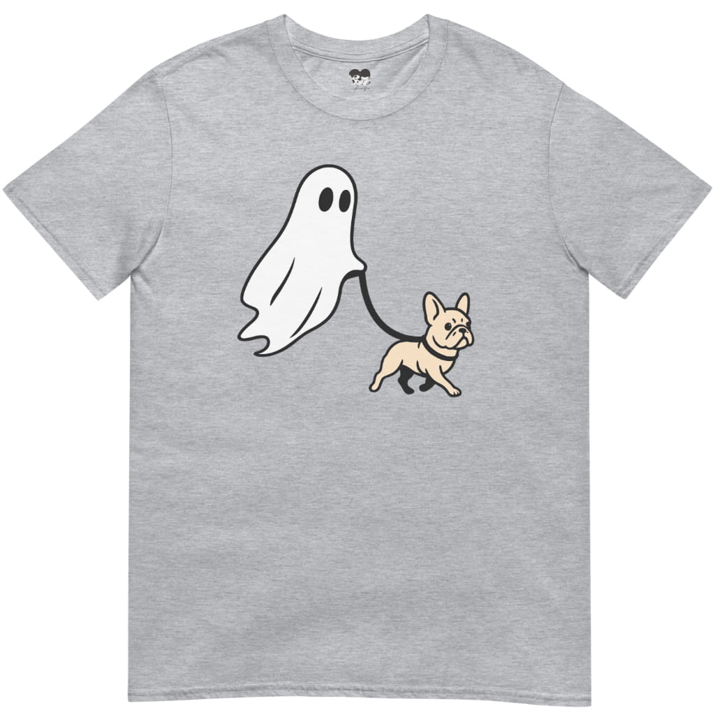 Ghost walking frenchie T-Shirt - T-Shirt - Heartfur