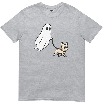 Ghost walking frenchie T-Shirt - T-Shirt - Heartfur
