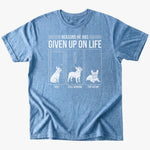Given up on life T-shirt - Heather Indigo - Heartfur