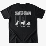 Given up on life T-shirt - Black - Heartfur
