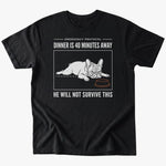 He will not survive T-shirt - Black - Heartfur