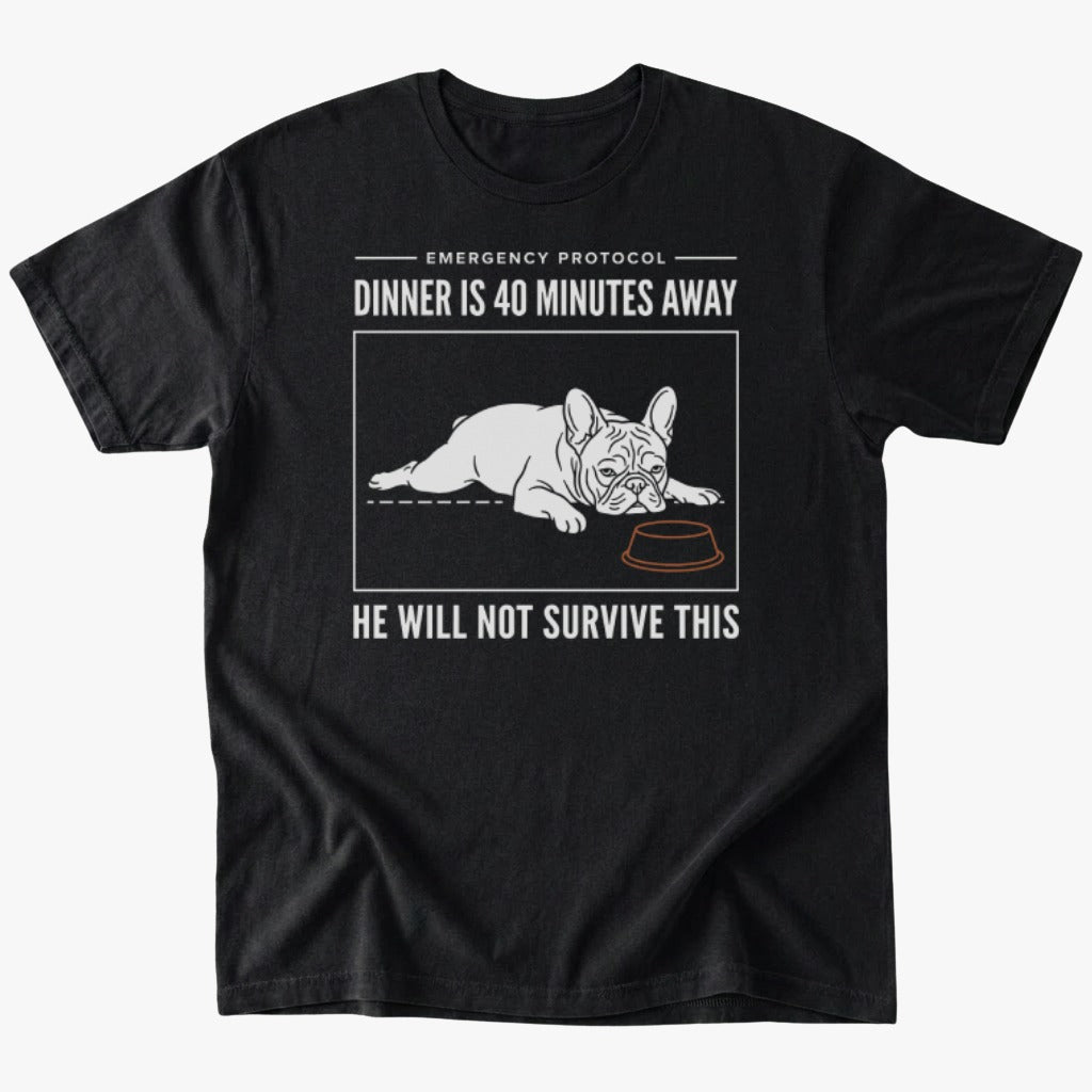 He will not survive T-shirt - Black - Heartfur