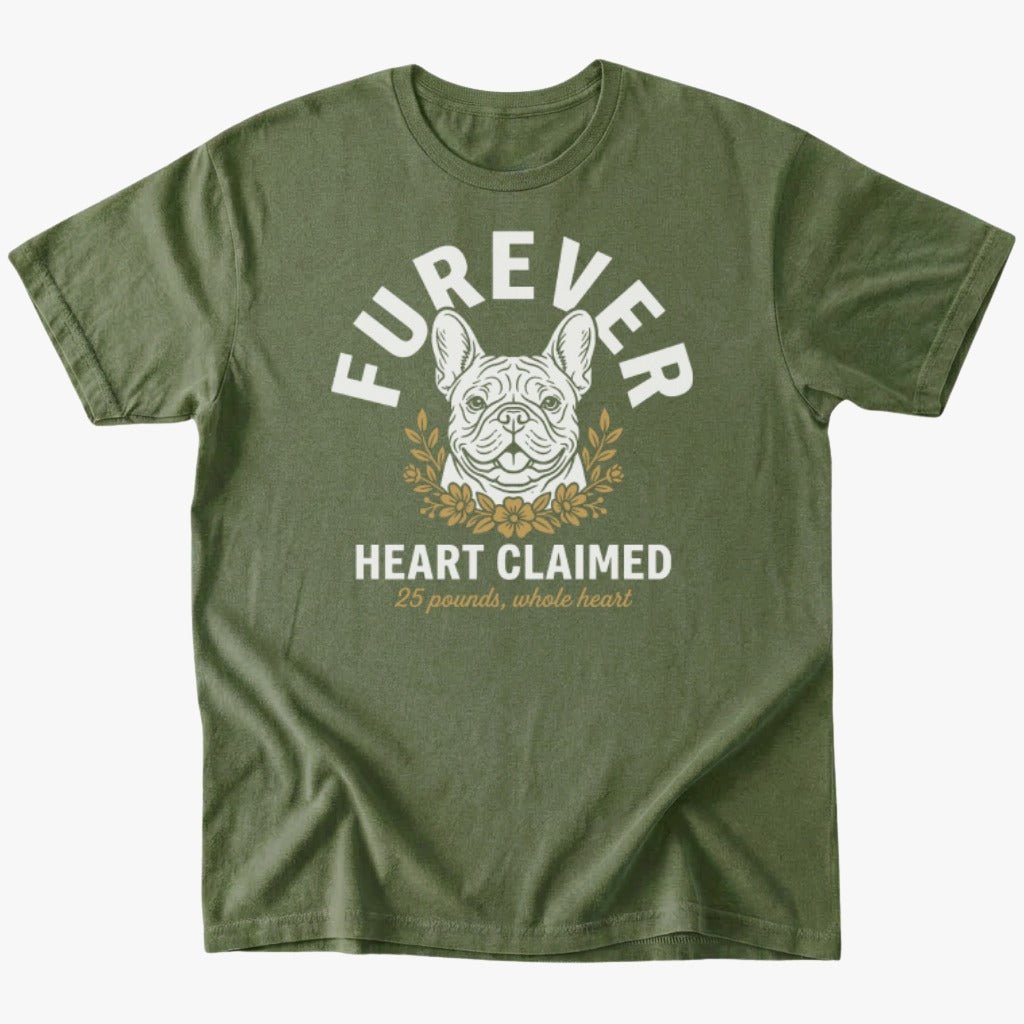 Heart Claimed T-shirt - Military Green - Heartfur