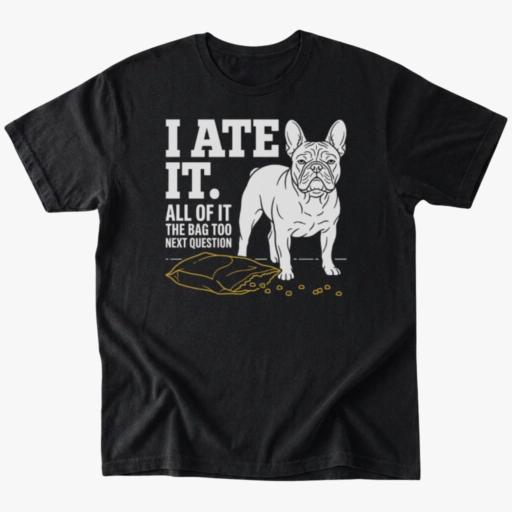 I ate it T-shirt - Black - Heartfur