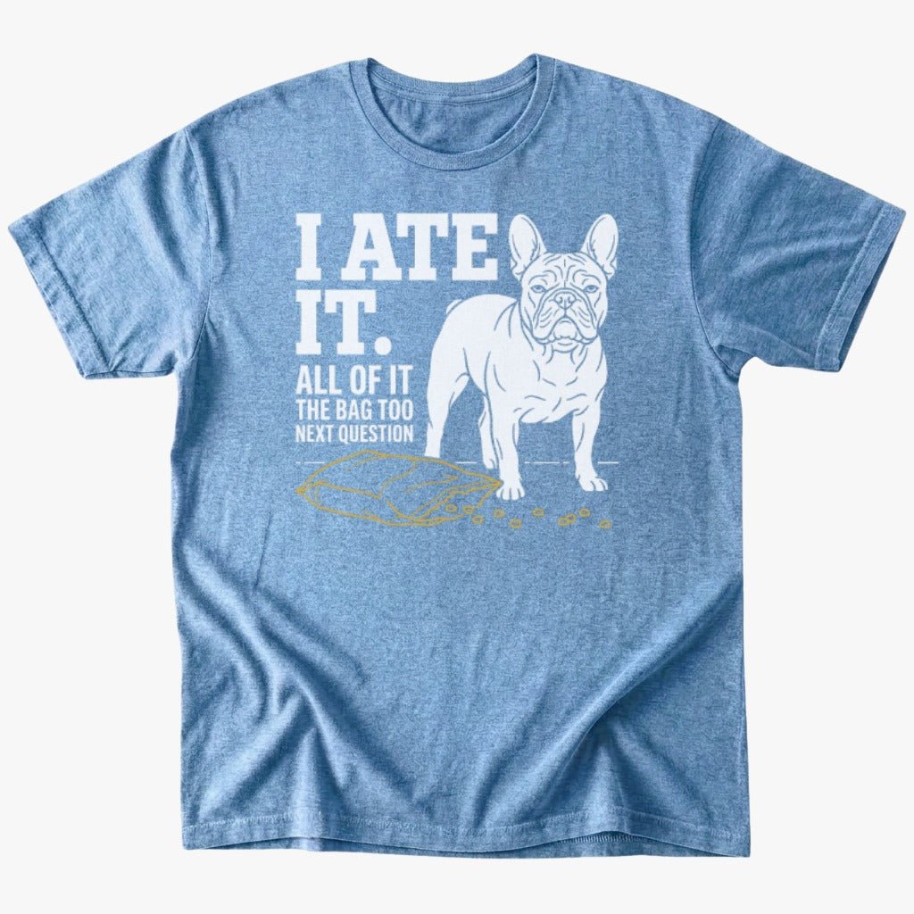 I ate it T-shirt - Heather Indigo - Heartfur