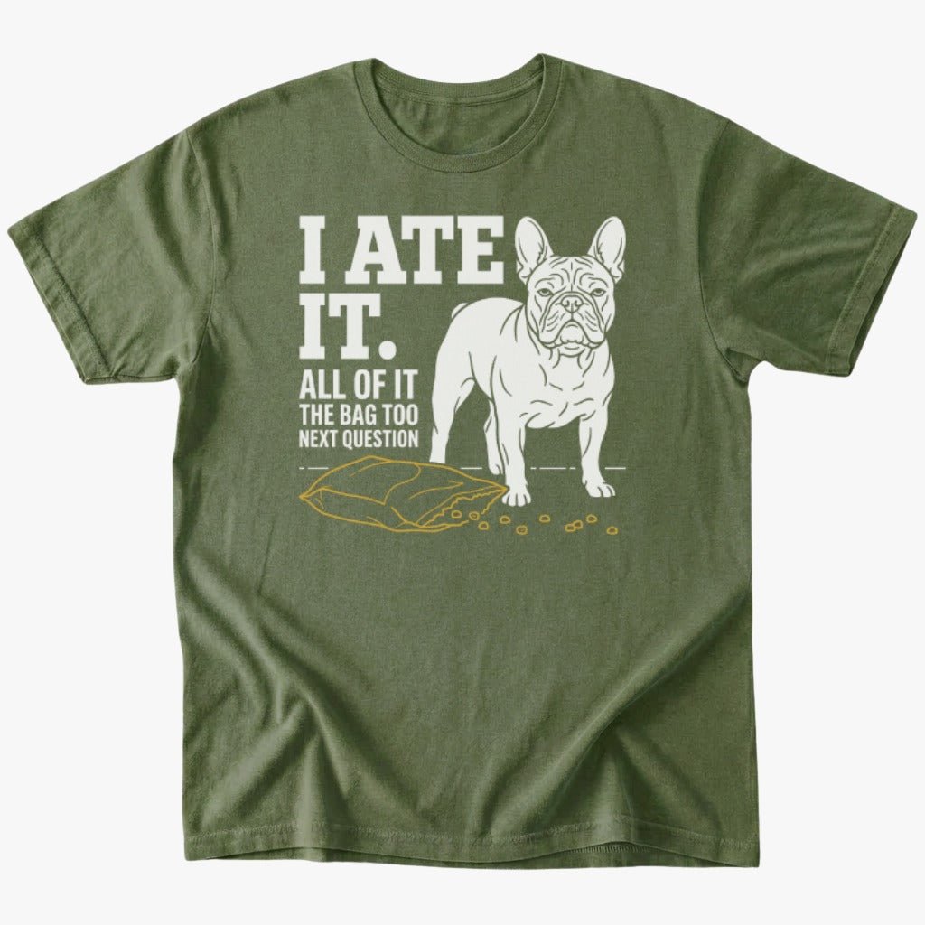 I ate it T-shirt - Military Green - Heartfur