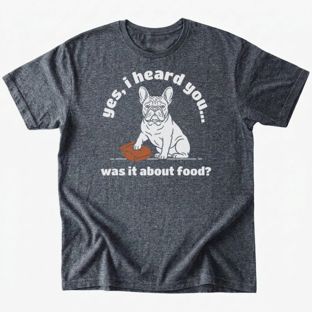 I heard you T-shirt - Dark Heather - Heartfur