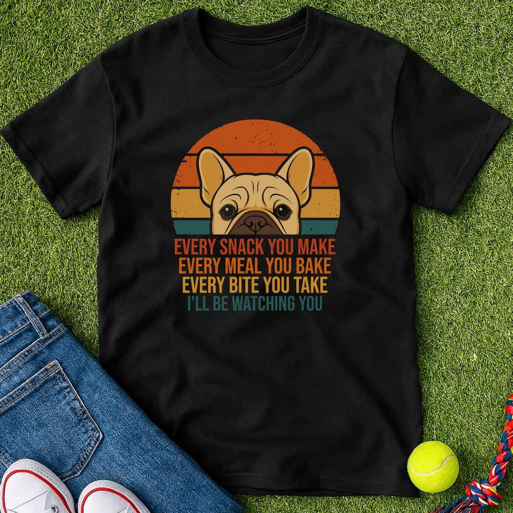 I’ll Be Watching You T-Shirt Black / S Heartfur
