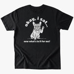 I sat T-shirt - Black - Heartfur