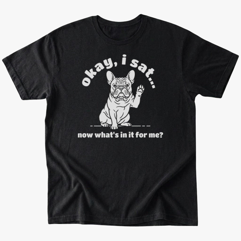 I sat T-shirt - Black - Heartfur