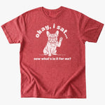 I sat T-shirt - Heather Red - Heartfur