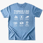 in my spare time T-Shirt - Heather Indigo - Heartfur