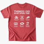 in my spare time T-Shirt - Heather Red - Heartfur