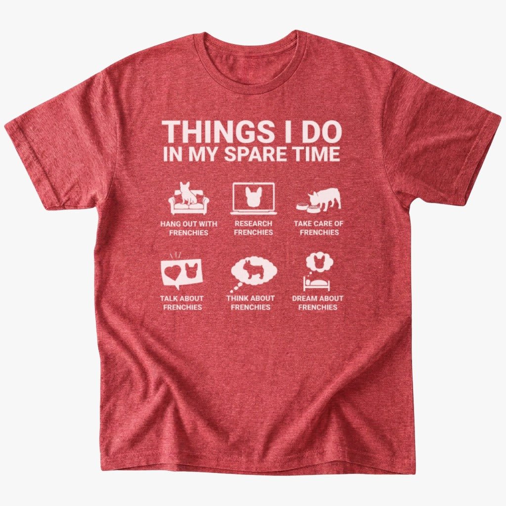 in my spare time T-Shirt - Heather Red - Heartfur