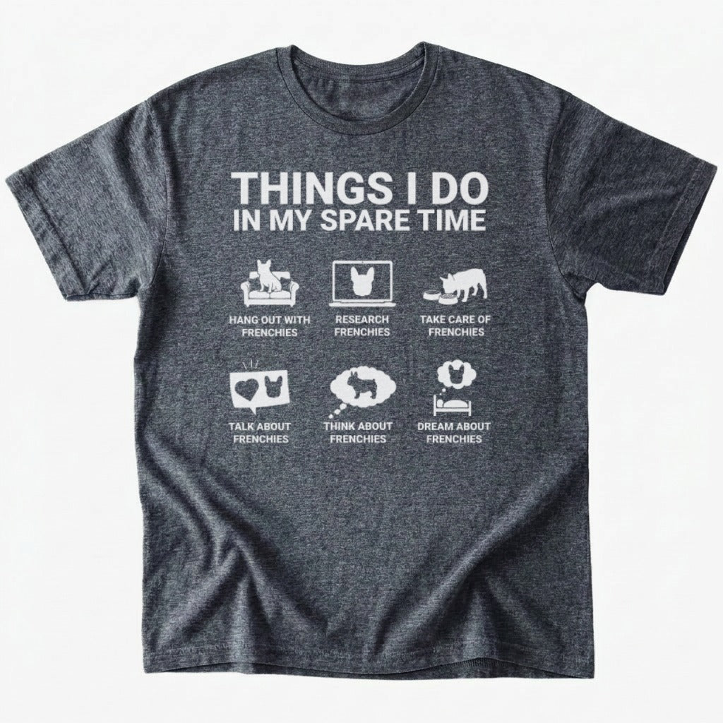 in my spare time T-Shirt - Dark Heather - Heartfur