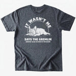 It wasn't me T-shirt - Dark Heather - Heartfur