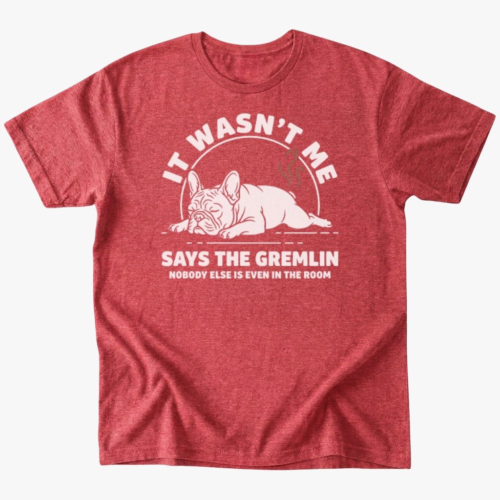 It wasn't me T-shirt - Heather Red - Heartfur