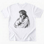 Jesus loves frenchie T-Shirt - White - Heartfur