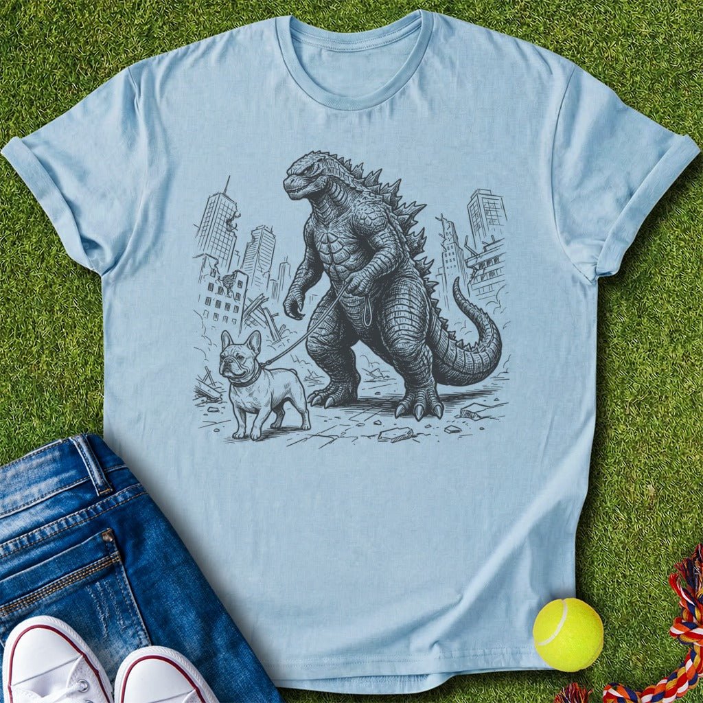 Kaiju walking frenchie T-Shirt