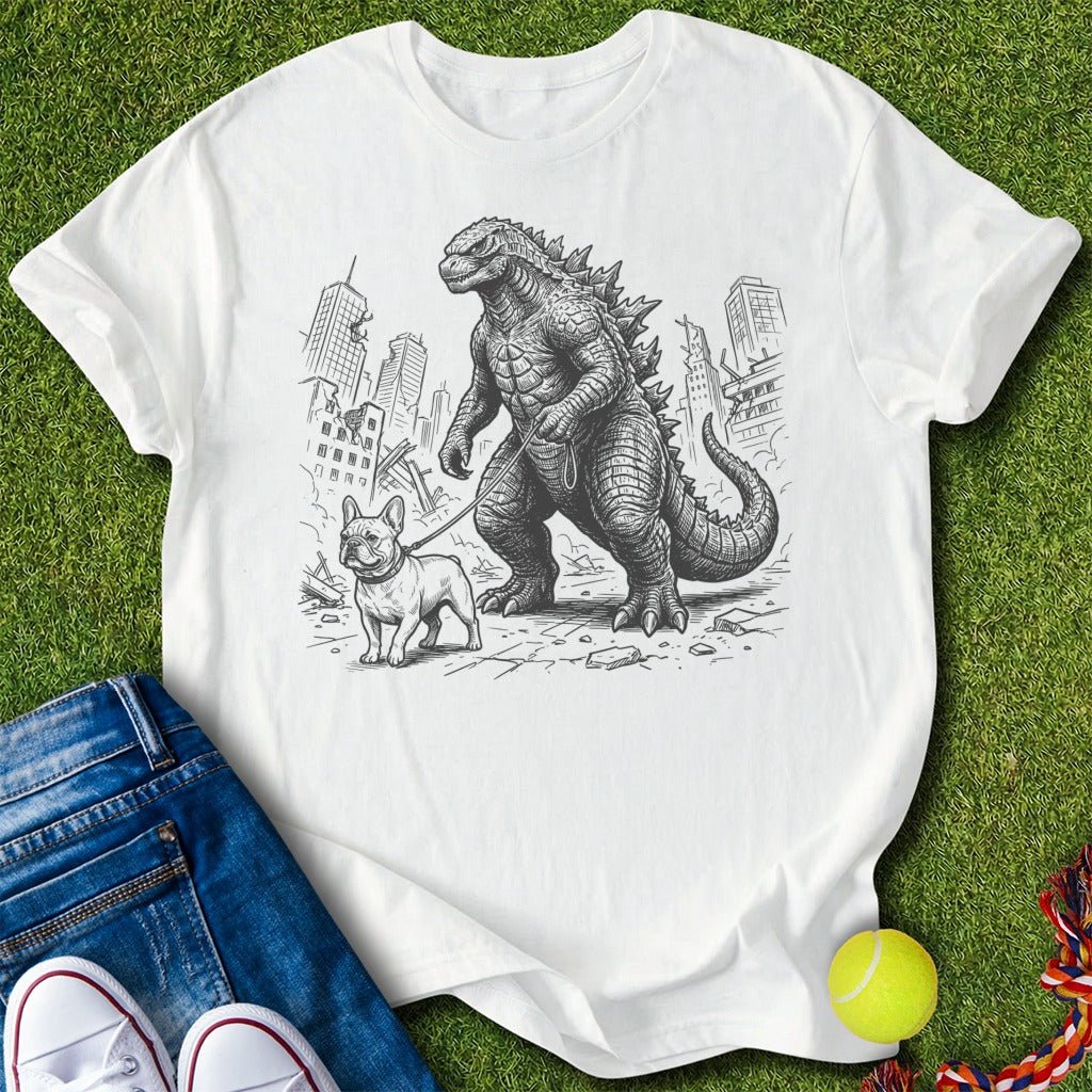 Kaiju walking frenchie T-Shirt