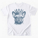 King Frenchie T-Shirt - White - Heartfur