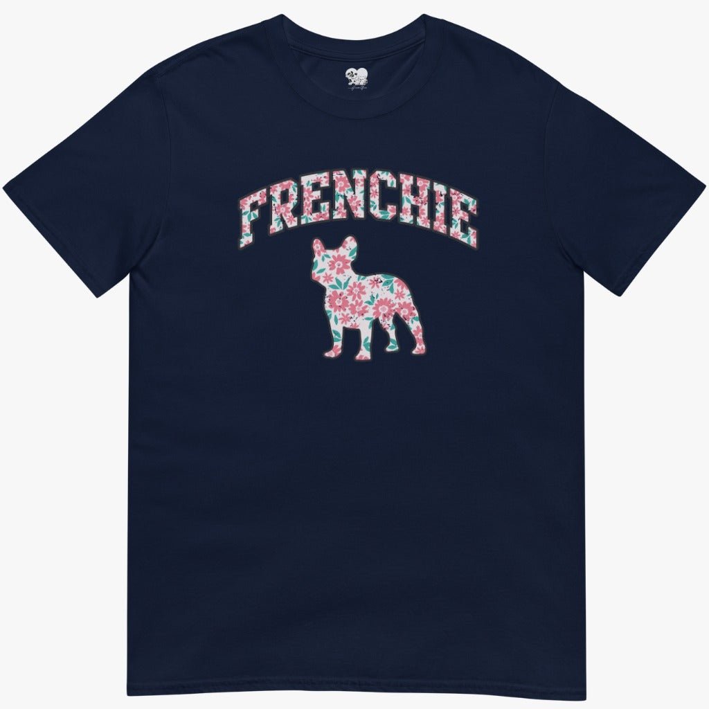 Light floral frenchie T-Shirt
