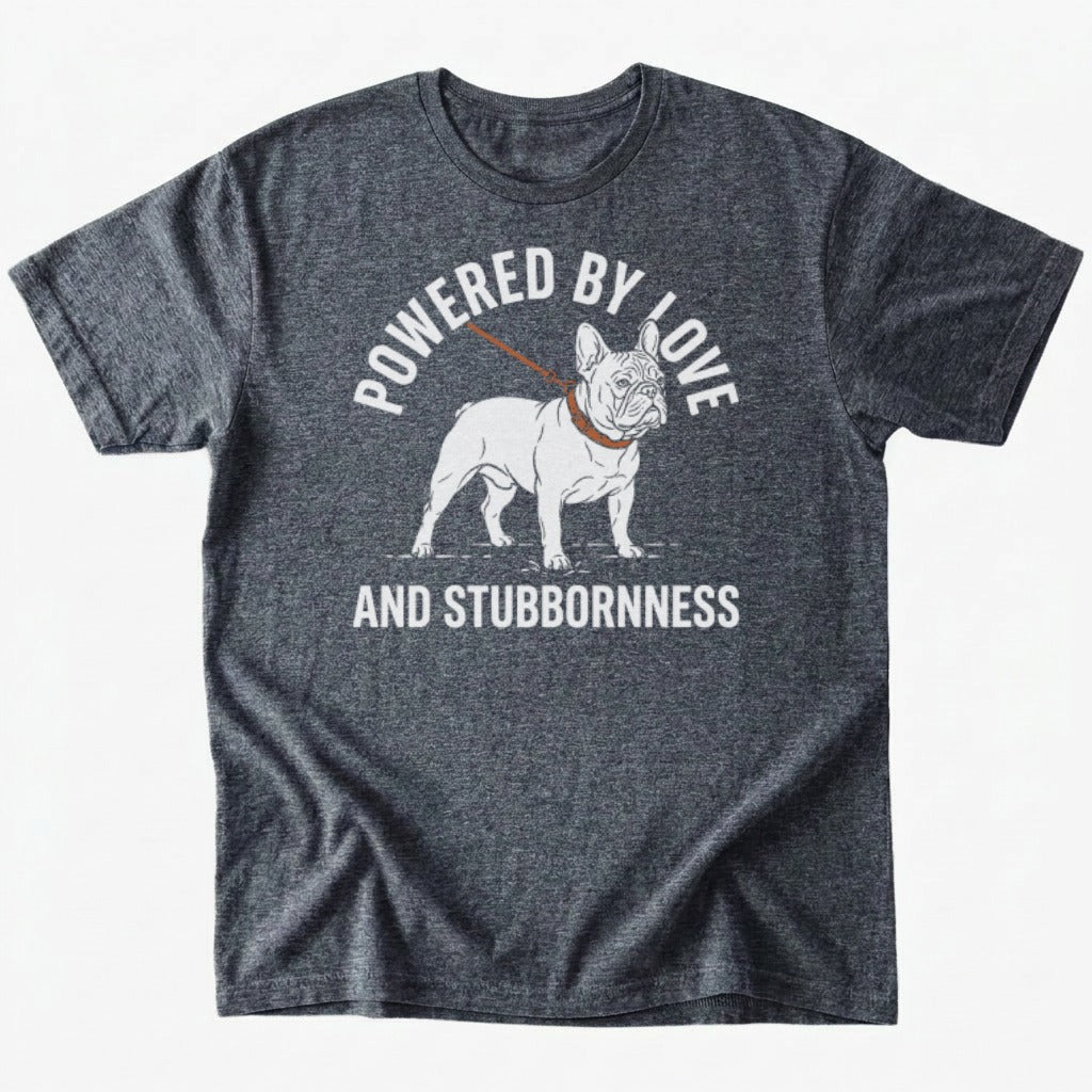 Love and stubbornness T-shirt - Dark Heather - Heartfur