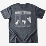 Medical Emergency T-shirt - Dark Heather - Heartfur