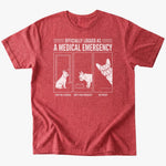 Medical Emergency T-shirt - Heather Red - Heartfur
