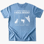 Medical Emergency T-shirt - Heather Indigo - Heartfur