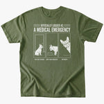 Medical Emergency T-shirt - Military Green - Heartfur