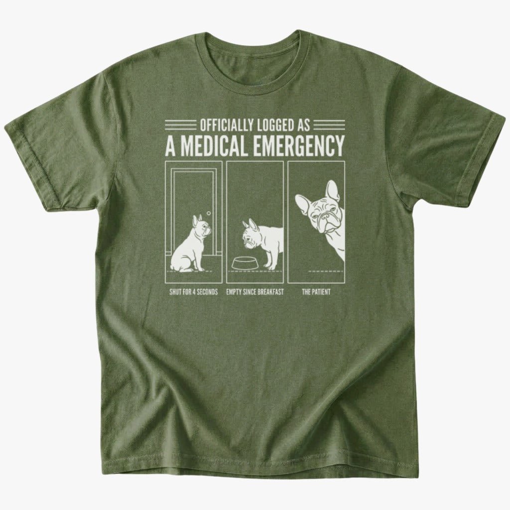 Medical Emergency T-shirt - Military Green - Heartfur