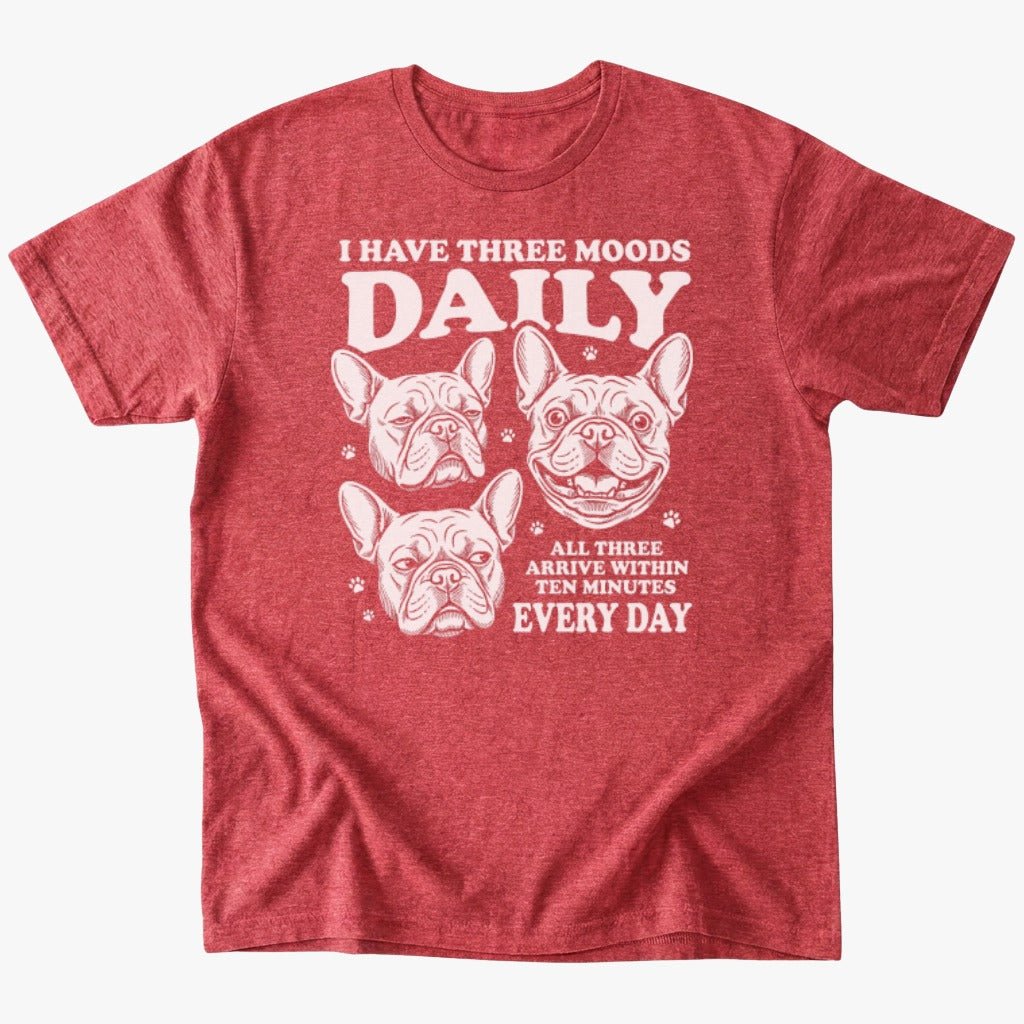 Moods T-Shirt - Heather Red - Heartfur