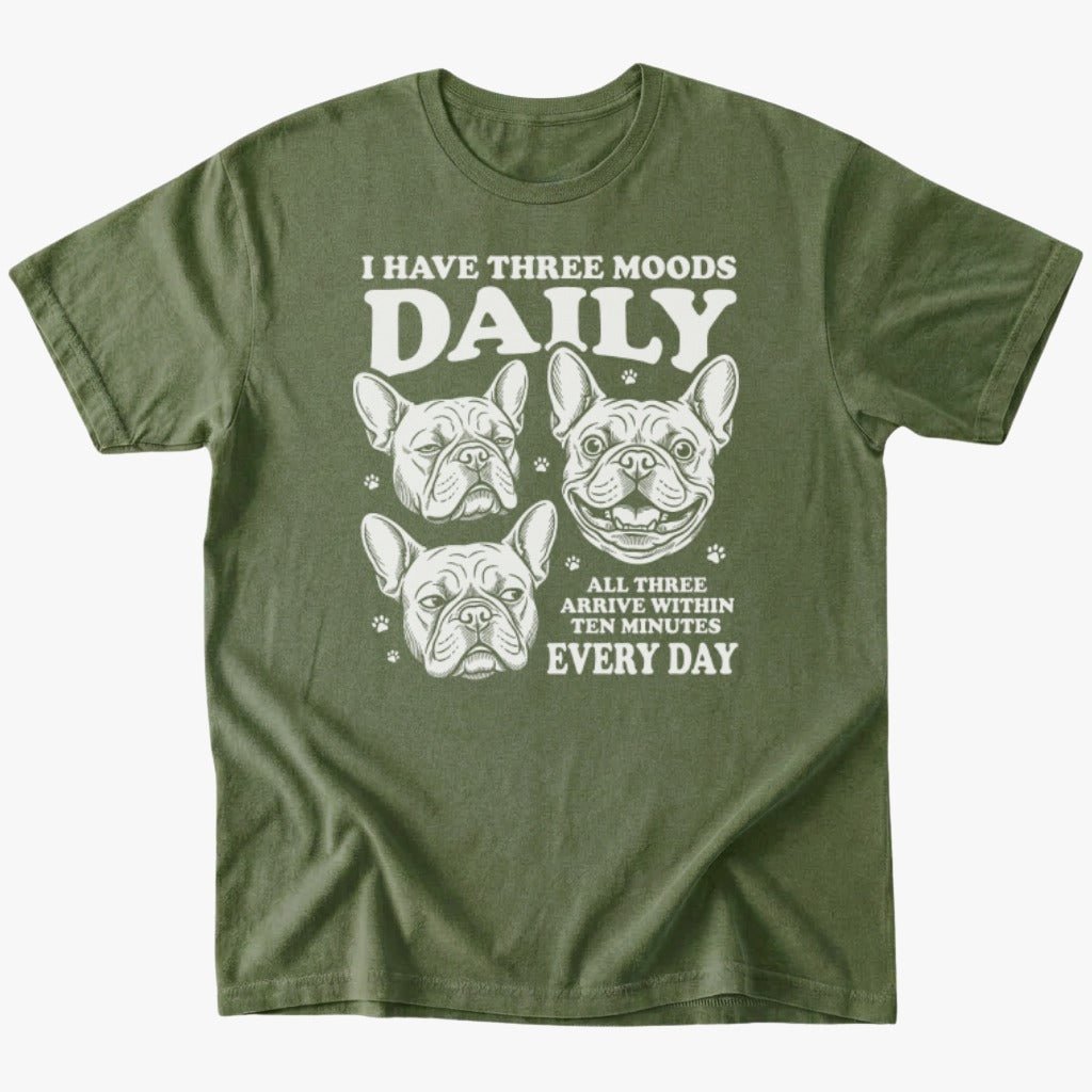 Moods T-Shirt - Military Green - Heartfur