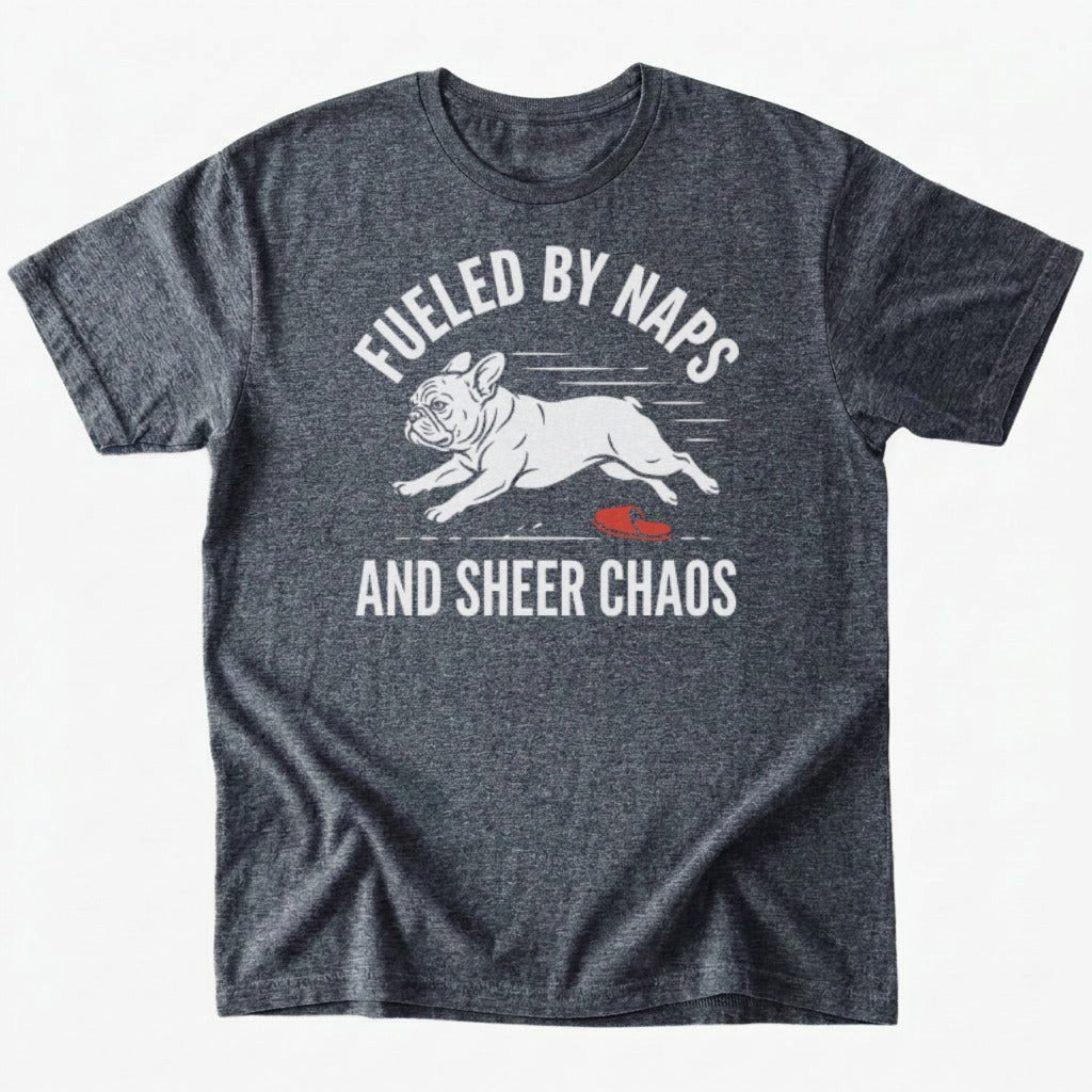 Naps and chaos T-shirt - Dark Heather - Heartfur