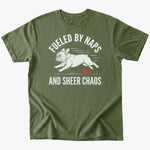 Naps and chaos T-shirt - Military Green - Heartfur